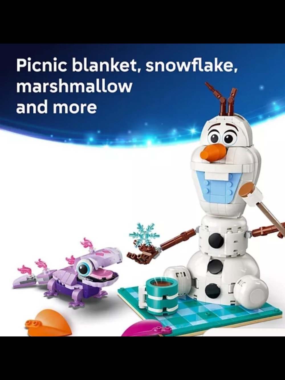 NEW! LEGO Disney Olaf Building Toy - White & Orange Snowman Set NWT - Picture 4 of 4